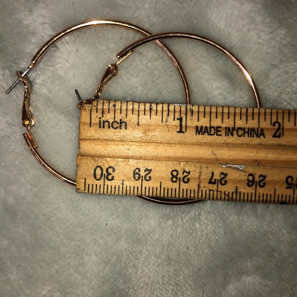 Gold Hoops - Picture 2 of 2